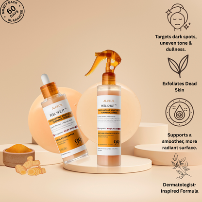 Peel Shot Kojic Acid Turmeric Duo Spay + Serum