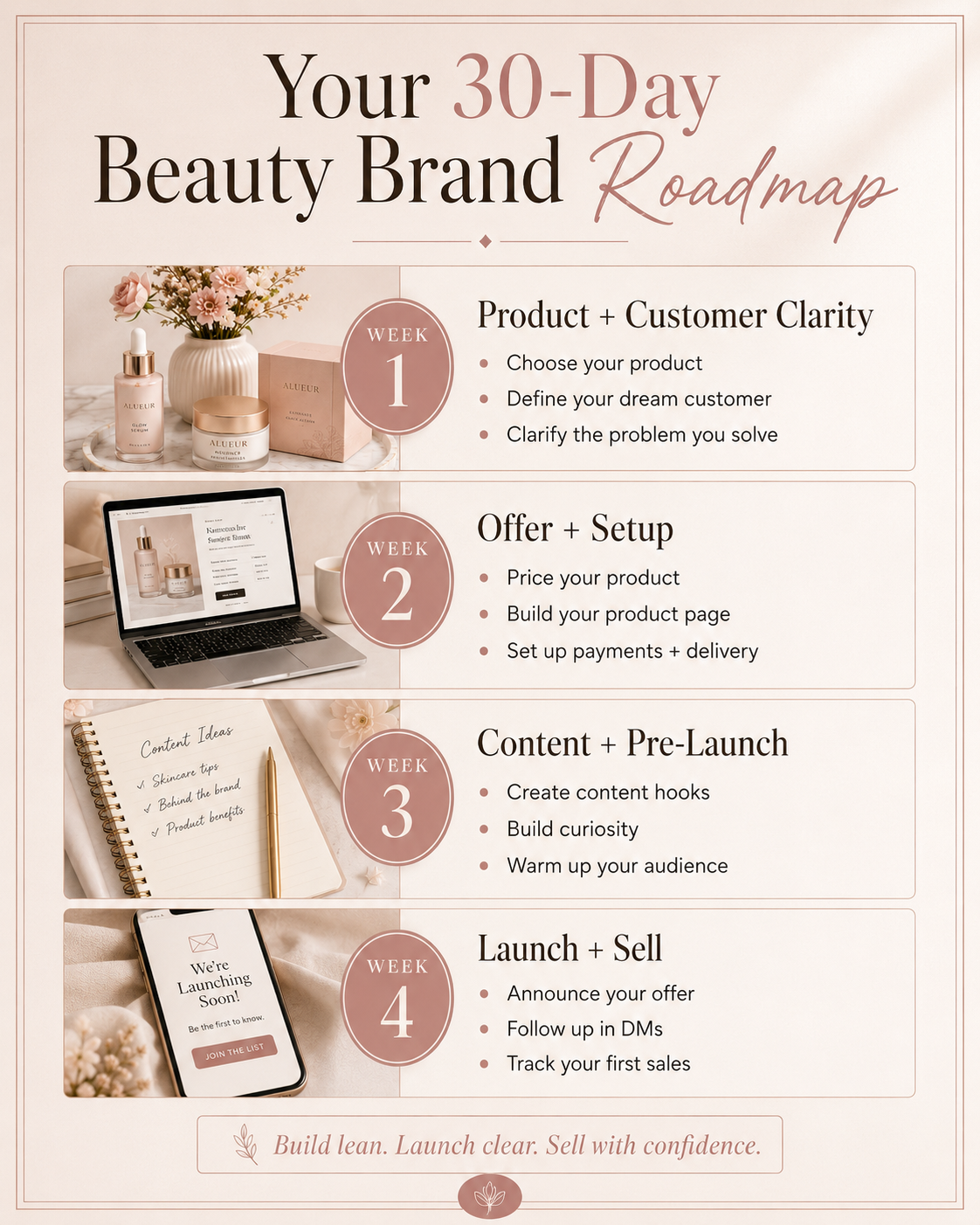 How to Work Toward Your First $1,000 with Your Beauty Brand in 30 Days