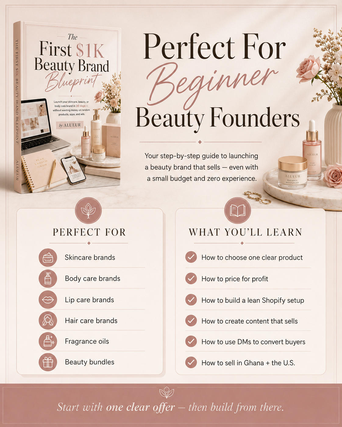 How to Work Toward Your First $1,000 with Your Beauty Brand in 30 Days