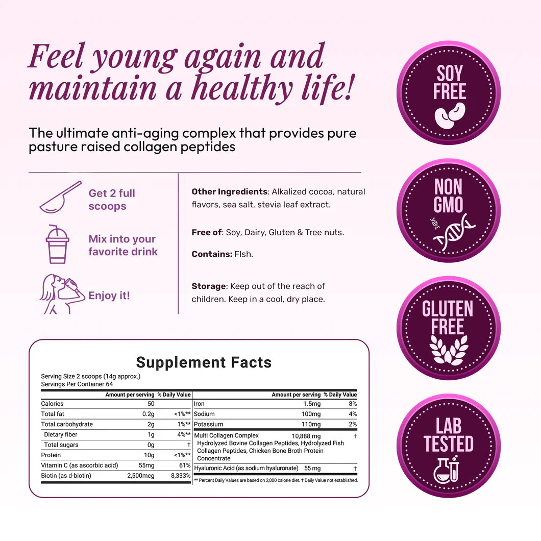 Multi Collagen Peptide + Free Bio Collagen Mask Gift