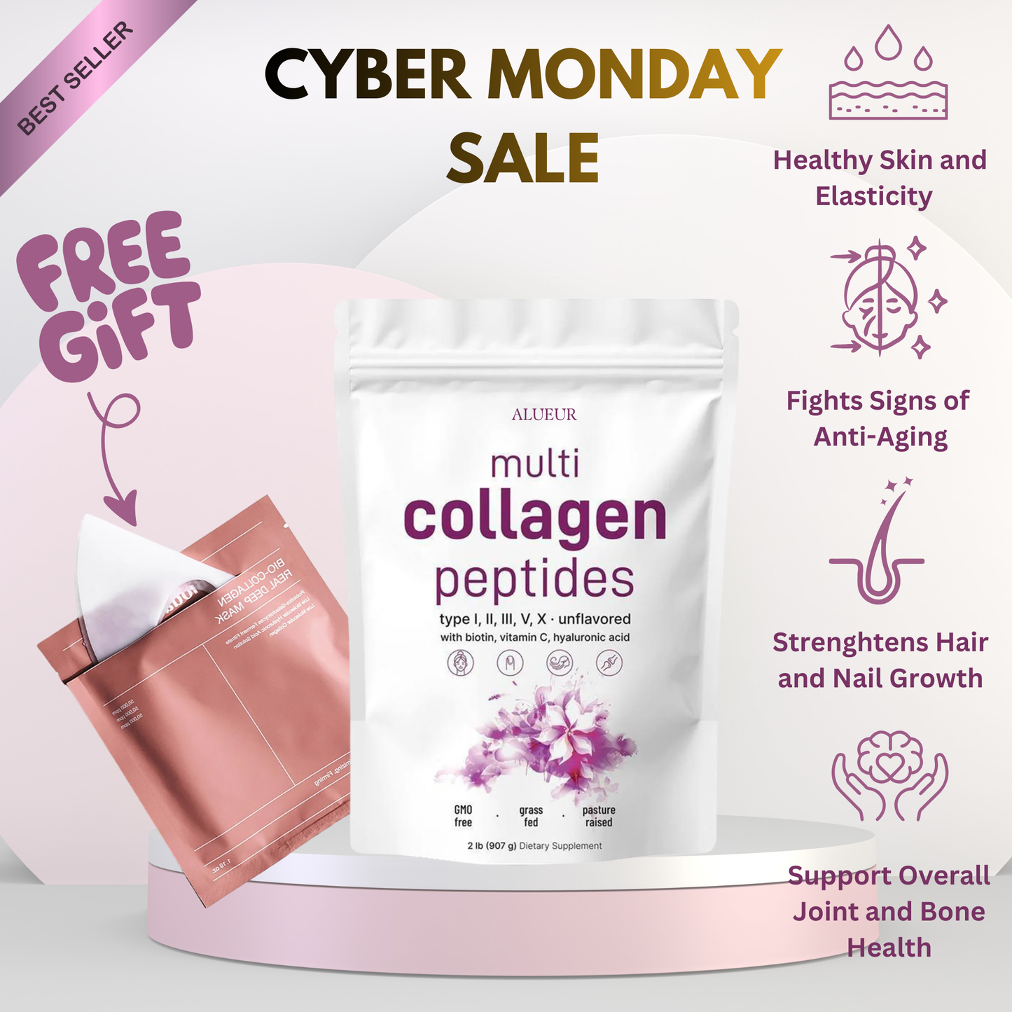 Multi Collagen Peptide + Free Bio Collagen Mask Gift